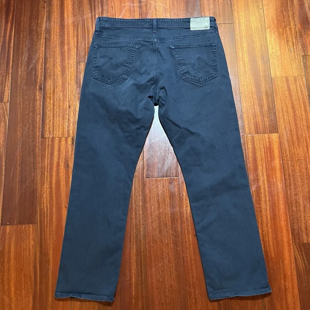 AG Adriano Goldschmied The Everett Slim Straight Jeans Mens 36x32 Dark Wash Blue